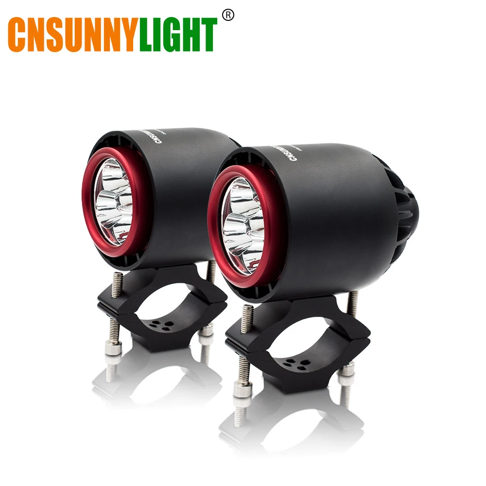 

CNSUNNYLIGHT Turbo LED Headlight Spotlight Flash Strobe Light 20W 3400Lm White Motorcycle Fog Headlamp Hunting Driving Lamp