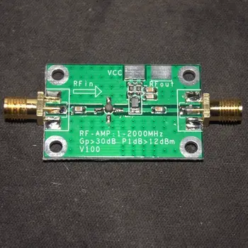 

1-2000MHz Gain 30dB Low Noise LNA RF Broadband POWER Amplifier Module HF FM VHF UHF Ham Radio Amplifiers