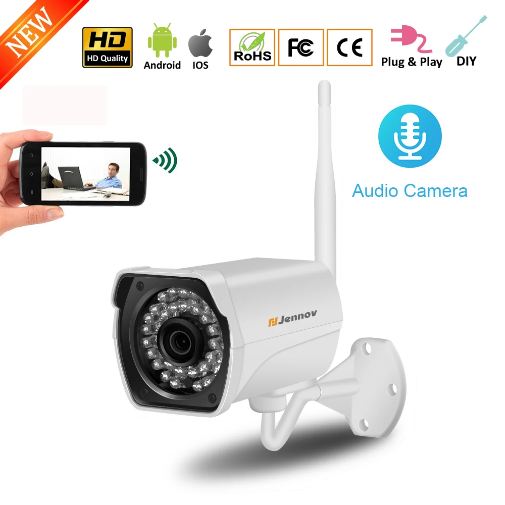 

Einnov 2MP Home Wireless Security Camera 1080P IP Camera Audio System Wifi Video Surveillance Camera Onvif