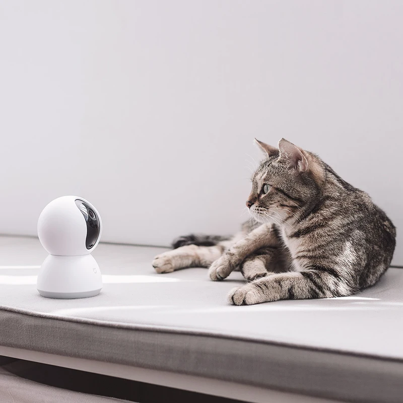 Английская версия Xiaomi Mijia умная камера Вращающаяся головка Версия 1080 P 360 градусов веб-камера IP Cam видеокамера Wi-Fi Беспроводное управление пр...