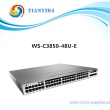 Коммутатор catализатора C3850 WS-C3850-48U-E коммутатор POE Gigabit Ethernet