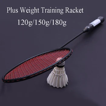

120g/150g/180g Professional Plus Weight Carbon Badminton Racket Wrist Strength Training Badminton Racquet