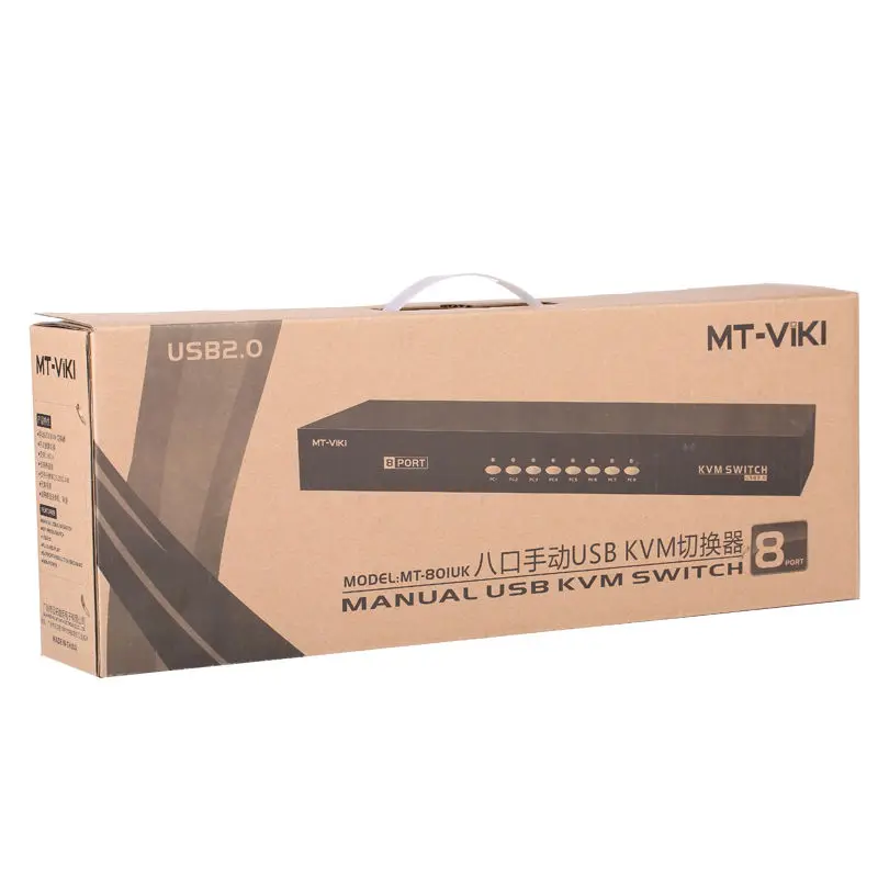 MT VIKI 8 портовый квм переключатель VGA USB ручная клавиатура с проводным