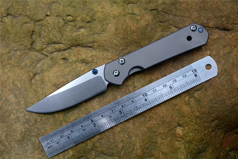 

Brand Pocket Knives Small Sebenza 21 D2 Fold Blade Knife for EDC Hunting Camping Outdoor Titanium handle 2 colors