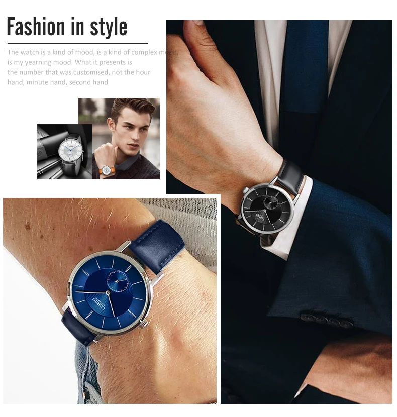 LOREO 9211 Germany Bauhaus watches men luxury brand automatic sapphire calendar hollow diamond business simple fashion casual