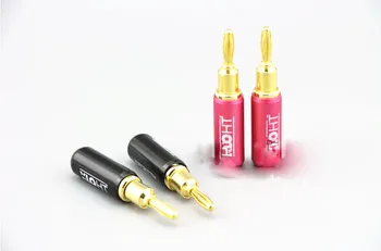 

2pcs Copper 24K Gold Plated XLO banana plug cable diameter 8mm , free shipping