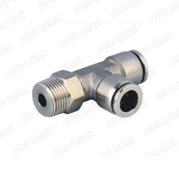 

Free shipping 10pcs/lot 16mm to 1/4" PD16-02,304 Stainless Steel Tee Male Connector