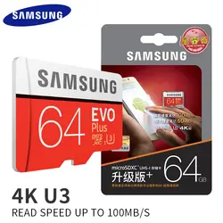 SAMSUNG карты памяти 8 ГБ 32 г SDHC 95 МБ/с.-100 МБ/с. Класс EVO MicroSD 64 ГБ 128 ГБ 4 К Class 10 Micro SD C10 UHS TF Транс флэш-карт
