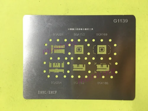 2 шт. 10 BGA прямой трафарет с подогревом для EMMC/EMCP BGA221 BGA153 BGA169 BGA254 | Интегральные схемы -32893299035