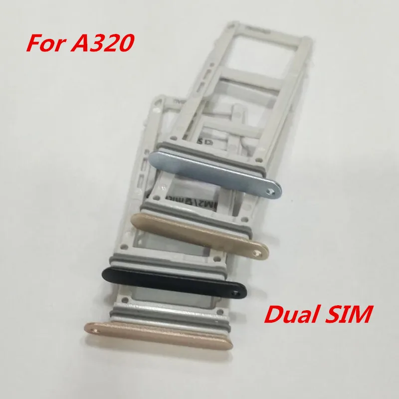 10 шт./лот слот для двух SIM-карт держатель SD-карты адаптер запасные части Samsung Galaxy A320