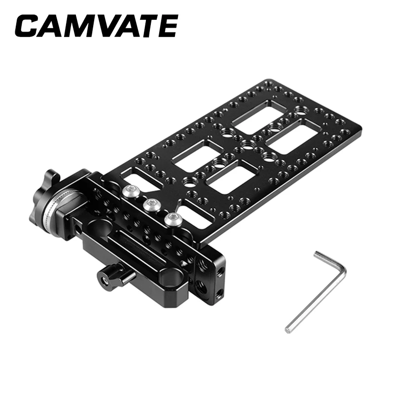 

CAMVATE Cheese Plate Kit with 15mm Rod Clamp Railblock C1742