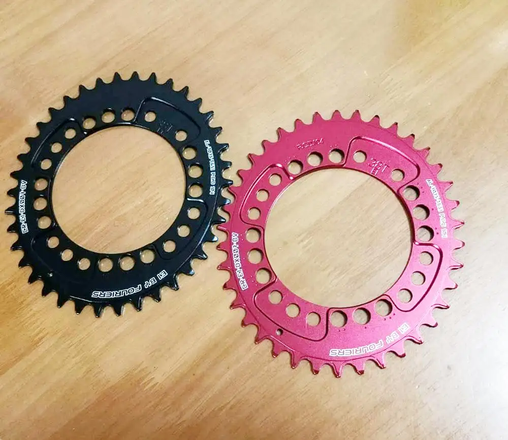 

Fouriers Oval Chainring BCD104 Narrow Wide Chain wheel 34T-48T Driveline