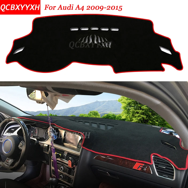 

Car Styling Dashboard Avoid Light Pad Polyester For Audi A4 2009-2015 Instrument Platform Desk Cover Protective Mats