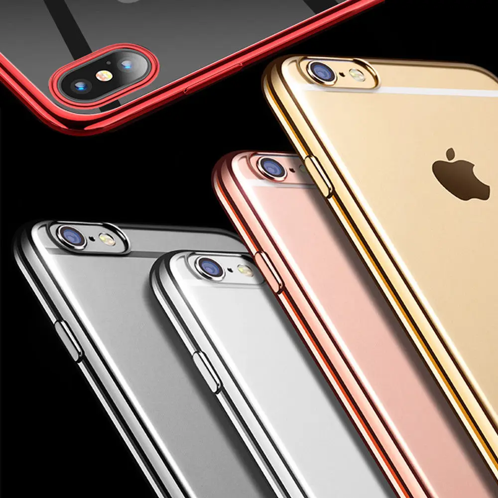 Чехол для телефона с покрытием iPhone XS Max XR X силиконовый прозрачный мягкий чехол из