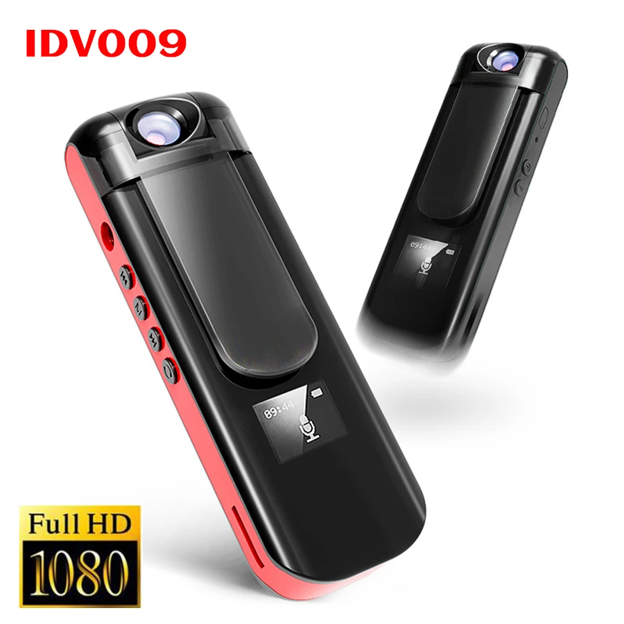 

IDV009 Mini Camera 1080P Full HD Video Voice Recorder with Rotatable Lens + MP3 Player Sport DV Camcorder Mini DVR Recording Pen