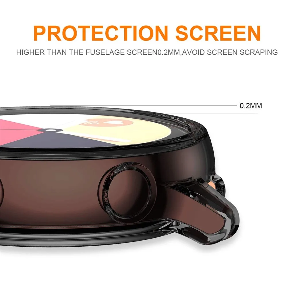 Мода 2019 года Sofe часы Чехол прозрачный ТПУ протектор смотреть чехол в виде ракушки для samsung Galaxy часы Active 40 м Прочные часы Чехол