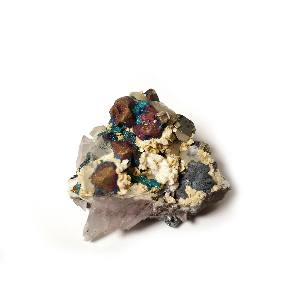 

52g Newly listed natural Stones and Minerals Rock Chalcopyrite pyrite YELLOW CALCITE Crystal Y4-46