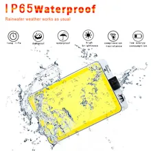 Портативный 12 в 46 Вт Светодиодный прожектор отражатель водонепроницаемый IP65 Наружное настенное освещение автоматические датчики теплый белый желтый