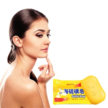 

Remove Wrinkles Handmade Sulfur Soap Herbal Powder Cold Process Soap Anti-Oxidation, Anti-Radiation