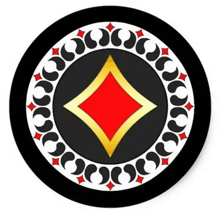 Классическая круглая наклейка с кристаллами для покера 1 5 дюйма|sticker round|stickers