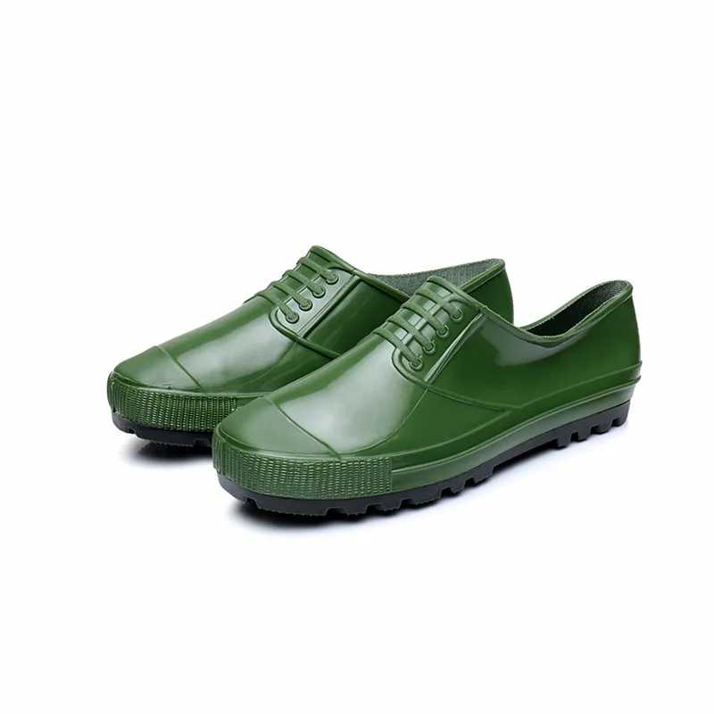 green safety boots