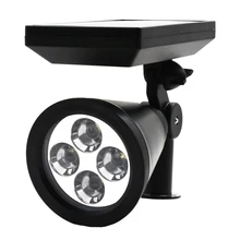 Солнечный свет 4 светодиодный Портативный солнечной энергии лампы Водонепроницаемый Главная двор наружного освещения светодиодный солнечный свет сада Путь Бра