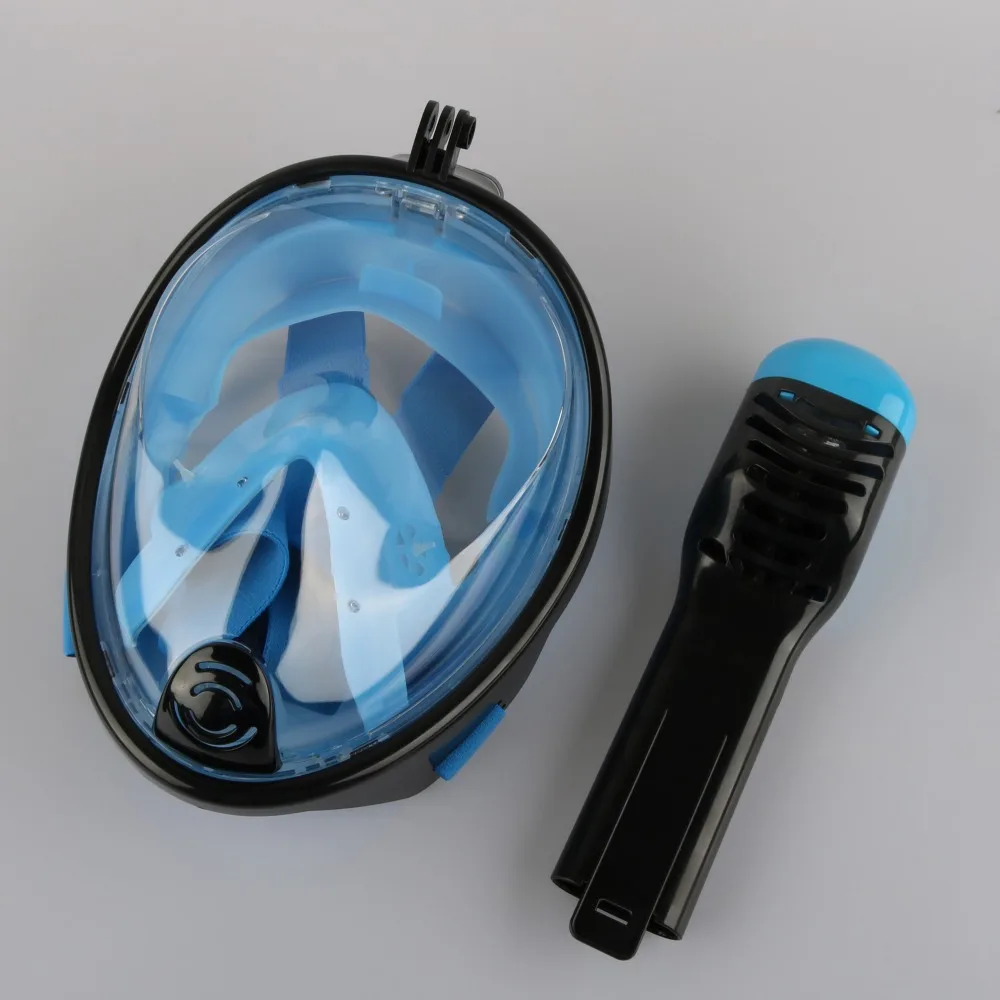 Full Face Snorkeling Mask Underwater Anti Fog Diving Mask Snorkel with Breathable Tube Swimming Training Scuba Diving Mask