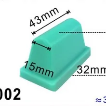 Силиконовая резиновая прокладка головки для печатная машина накладок 43x15 мм деревянная основа