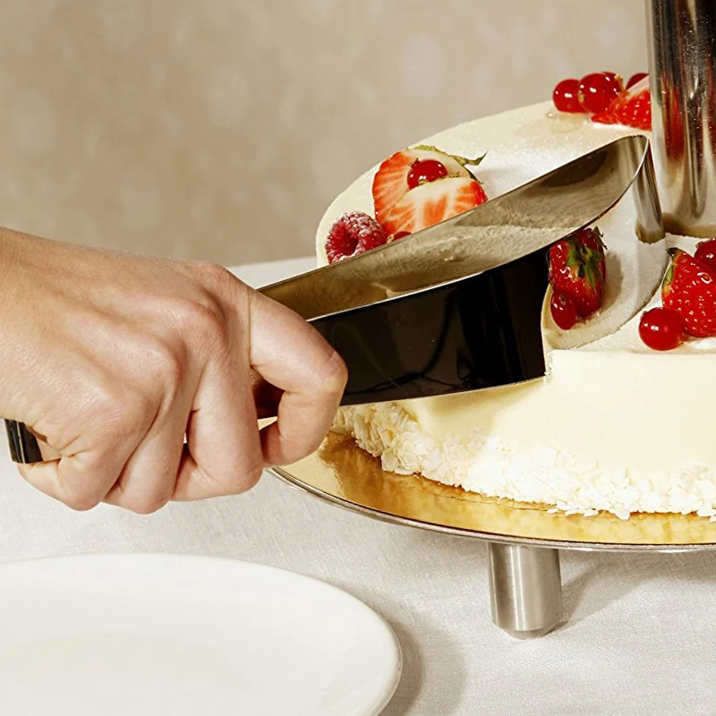 Stainless Steel Cake Cutter Server Cake Pie Pizza Cutting Slicer Divider Cake Tools Kitchen Gadget Baking Pastry Accessories (1)
