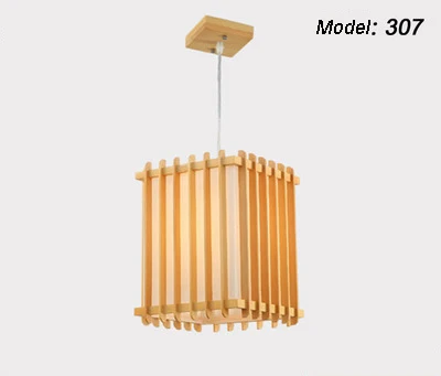 

Vintage pendant light Oak Wood Retro lamp LED Japan style tatami wood sheepskin Shade hanging light for restaurant Bedroom Aisle