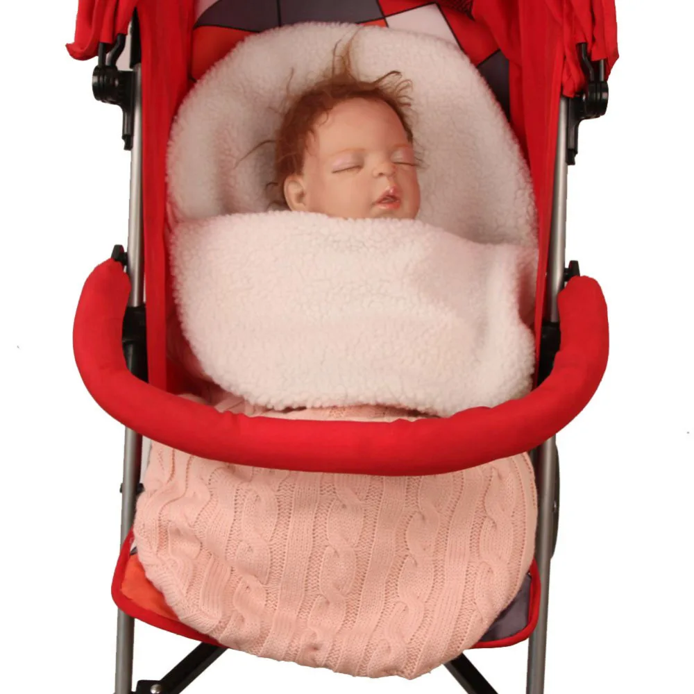 

Baby Sleeping Bag infant Stroller Newborn babies Swaddling Blanket Flannel bunting bag Envelope SleepSack for toddler 68*40cm