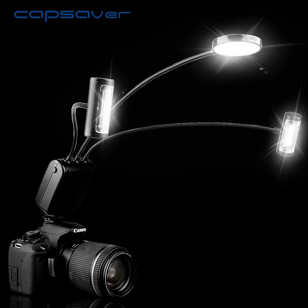 capsaver FF 390DR LED Ring Flash Light Round Light GN39 Flexible Metal