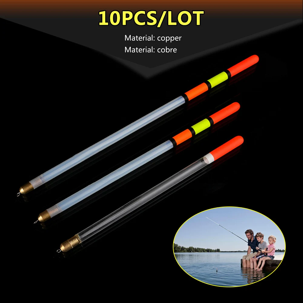 

10pcs/set Plastic Fishing Floats Transparent Float 2/2.5/3g Fishing Tackle Accessories YA88