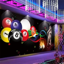 Beibehang обои на заказ 3d бильярдный шар сексуальная красота клуб тренажерный зал рабочие фон украшение стены живопись