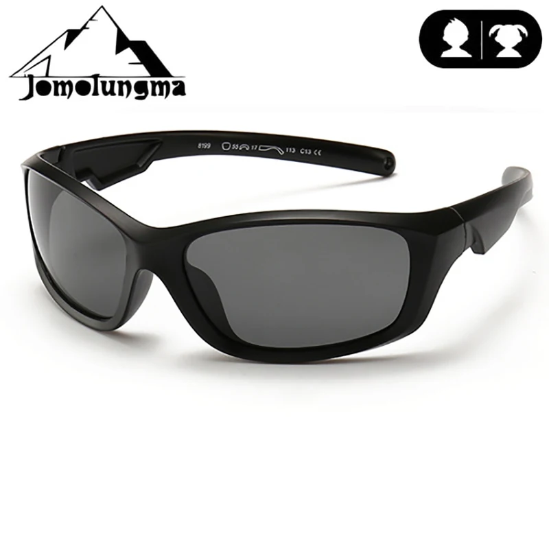 Jomolungma поляризованные солнцезащитные очки для детей с чехлом для мальчиков и девочек, детские очки для рыбалки, пешего туризма, спортивные очки вне UV400, защита D8199