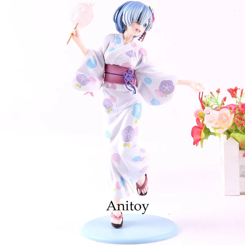 

Re Zero 1/7 Scale Action Figure Rem Yukata Ver. Re:Life in a Different World from Zero PVC Collection Model Toy