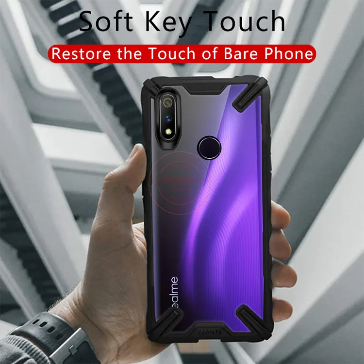 Чехол для телефона Rzants для OPPO Realme 3 Pro, прозрачный жесткий чехол для ПК, двухслойный усиленный чехол с защитой от падения