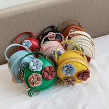 Детские сумки-мессенджеры милые цветы дети принцесса сумка через плечо Сумочка Твердые Кошельки для монет девушки мини-сумка мешок денег