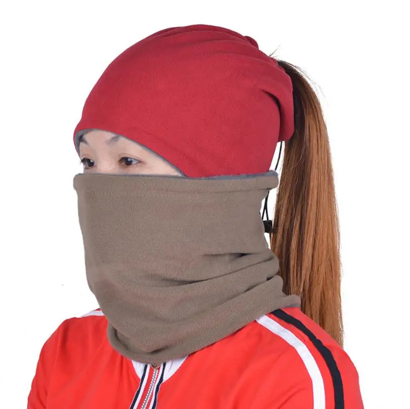 Best Winter Women Caps Multi Function Beanies Warm Protect Head Neck Ear Veil Girls Riding Cycling Headwear Free Size Bike Cap M027