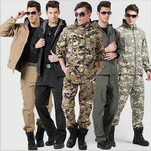 Тактическая куртка TAD+ брюки мужские военные армейские высококачественные снаряжение водонепроницаемые ветрозащитные пальто охотничьи камуфляжные армейские комплекты одежды