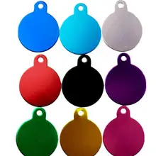 1000 шт. ПЭТ-теги Пользовательские ID Ключевые теги Двусторонняя персонализированные выгравированы собака кошка имя Шарм брелок кольцо SL6107