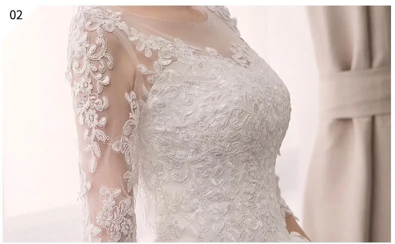 EZKUNTZA O Neck Half Sleeve Wedding Dress Fashion Slim Lace Embroidery Lace Up Plus Size Custom Made Wedding Gown Robe De Mariee ball gown wedding dress