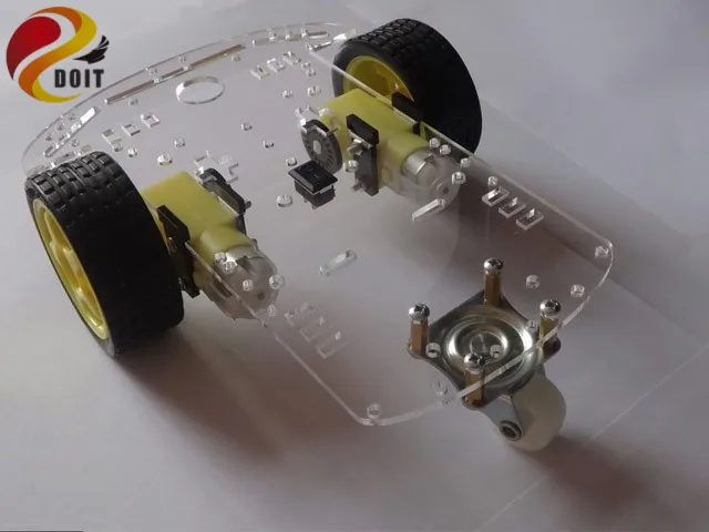 Официальный DOIT умный автомобиль робот шасси с кодером скорости DIY RC игрушка дистанционное управление Atmega Uno R3 Raspberry Pi