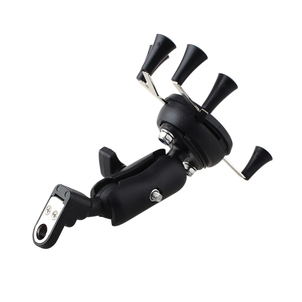 Universal Adjustable Motorcycle Bike Bicycle Phone Holder Shockproof Handlebar Mount For Samsung Iphone 6 6s 7 Plus 8 GPS H