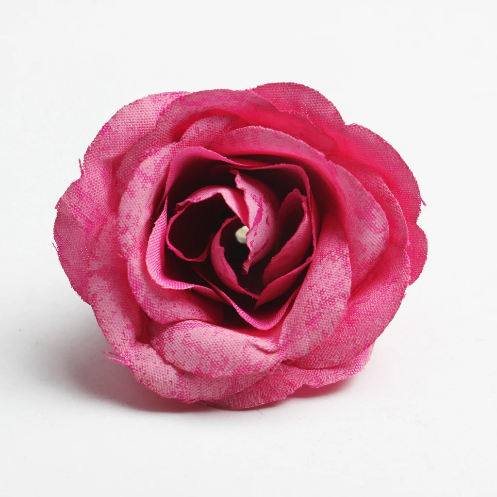 New Hot Sale 10pcs Decorative Artificial Silk Rose Flower Head for Wedding Party Home Decor Photo Albums DIY Hats Clothes Favors