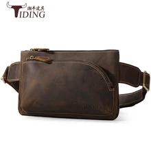 Мужская нагрудная сумка из коровьей кожи новые мужские сумки через плечо Мужские Винтажные нагрудные сумки дизайнерские кожаные сумки через плечо