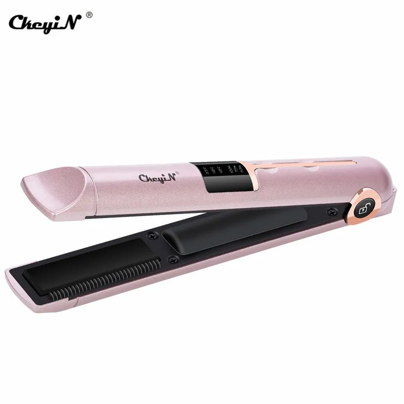 CkeyiN беспроводные волосы, утюжок для укладки, Керамический выпрямитель для волос, перезаряжаемый плоский утюг, беспроводная перезаряжаемая USB Плойка для завивки волос