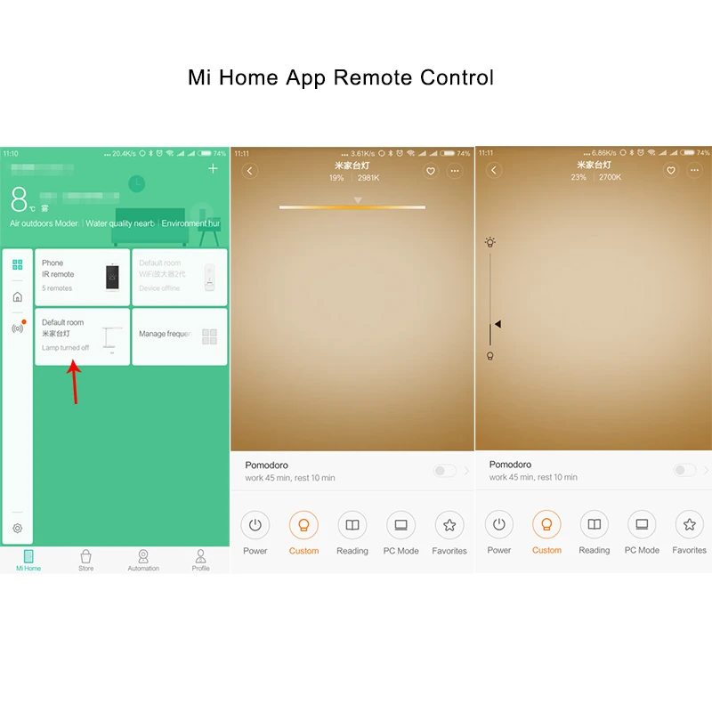 Умный светодиодный настольный светильник Xiaomi Mijia с английской версией