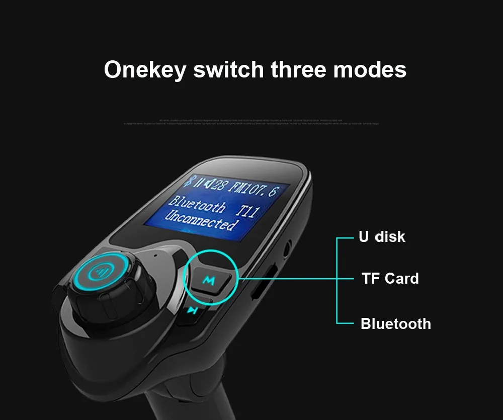 Fm-радиопередатчик Bluetooth автомобильный набор, свободные руки, с USB Зарядное устройство хэндс-фри MP3 плеер 3,5 мм Aux Беспроводной аксессуары 12 V