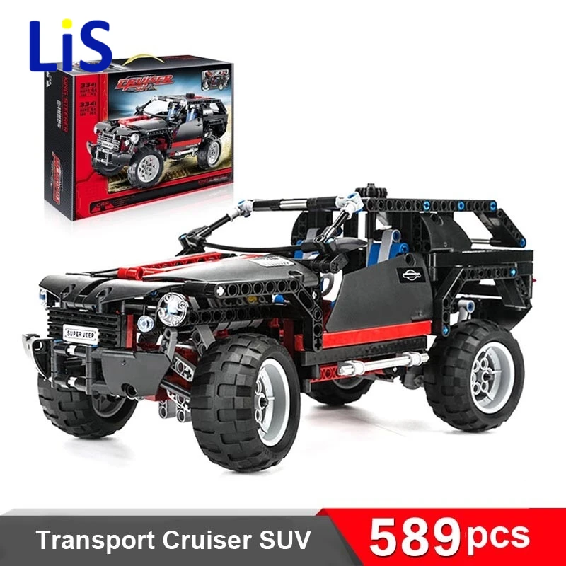

Lis Land Cruiser LC200 decool 3341 589pcs Original Blocks brain game SUV Assembling toys self-locking bricks Car model Hummer